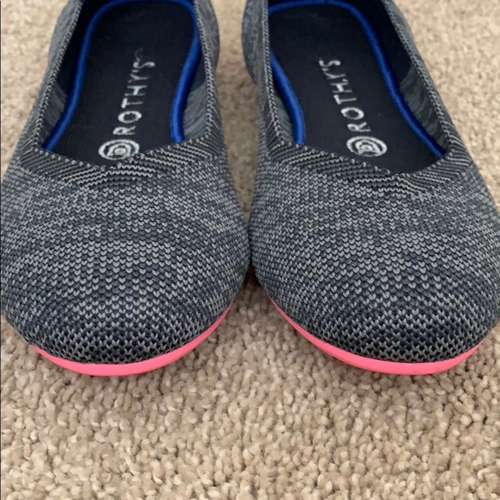 Retired Rothy’s Birdseye charcoal flats